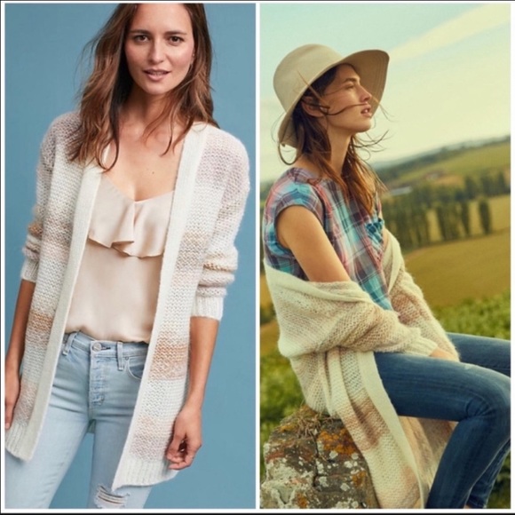 Anthropologie Sweaters - Anthropologie Metallic Striped Cardigan